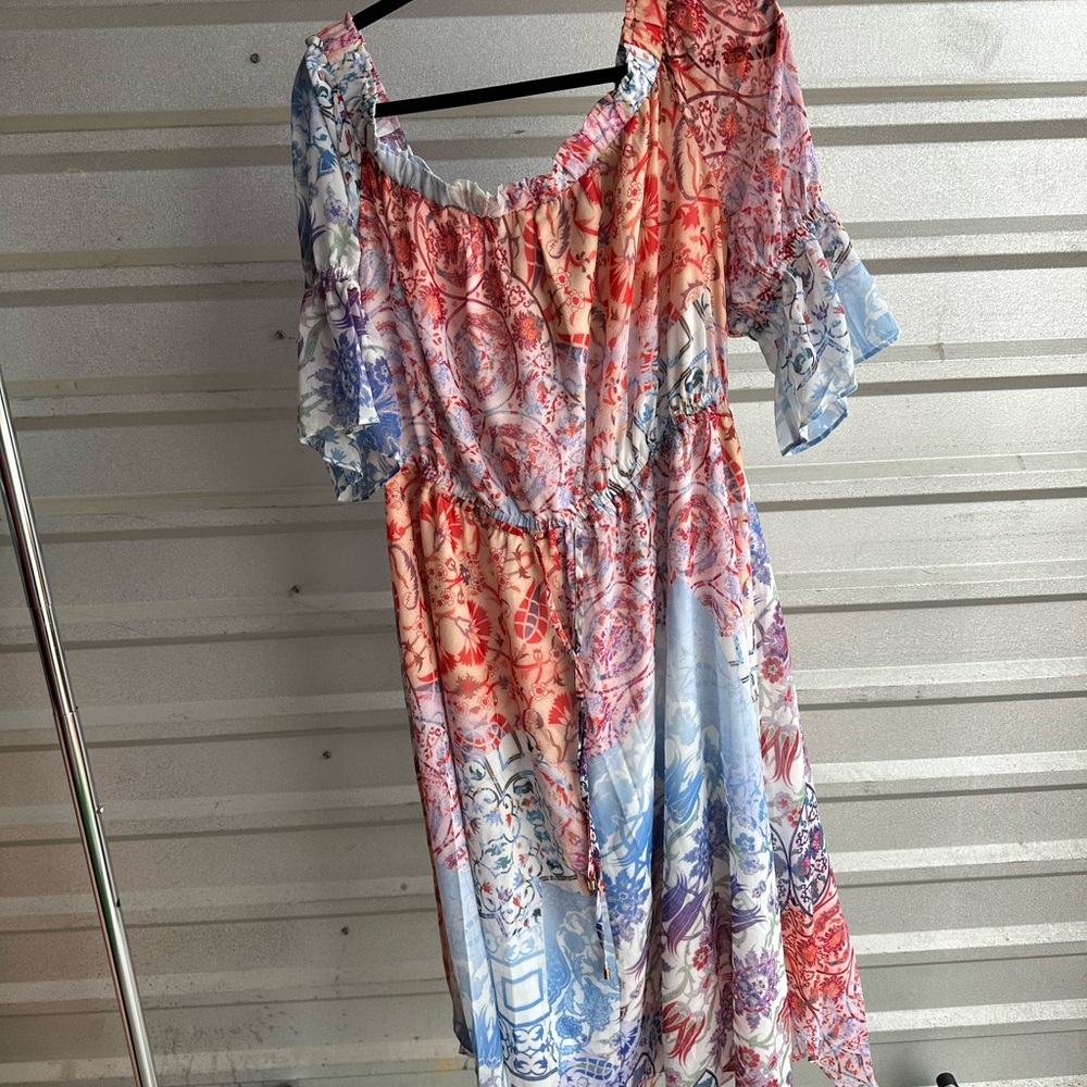Floral Off-Shoulder Dress
